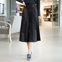 엄마옷 모슬린 사선체크 주름 스커트 SK112102마담 미시옷 50대 중년여성의류 60대 엄마옷 빅사이즈 할머니옷 여성옷