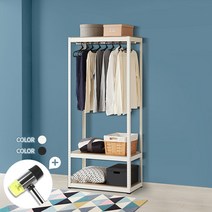 다이소스탠드옷걸이 코스트코행거 좁은공간행거 롱패딩행거 아이방옷걸이 3단, 시스템행거80 3단 180 화이트