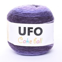 삼남뜨개실 UFO 케이크 볼 200g 15컬러 목도리실 털실 겨울실, UFO 200g 1 딥 퍼플 케이크, 1개