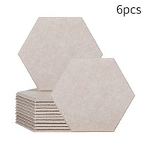 방음 음향 패널 6pcs 흡음 방음 벽 패널 음악 스튜디오 방 소음 절연 홈 장식 방음제 벽지 흡음보드 가설방음벽 차음재 방음재 흡음제 방음벽, 6 깊은 낙타, 큰 육각형, 고밀도