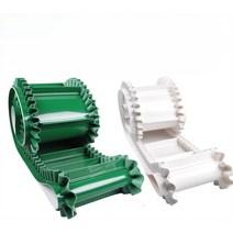 맞춤 제작 공장 PVC 컨베이어 벨트 산업용 콘베어 롤러, 레이스 모양 흰색 평면 PVC 컨베이어 벨트, 1개