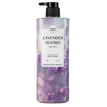 해피바스 플라워테라피 라벤더 앤 티트리 바디워시 라벤더향, 500g, 6개