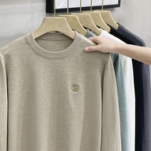 위위브렌 남성용 베이직 무지 라운드 빅사이즈 니트 스웨터