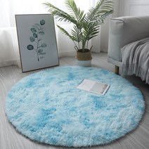 겨울 털 카페트 거실 안방 포인트 러그 원형 라운드 얽히고 설킨 깔개 거실 플러시 침실 무성한 층 카펫 창