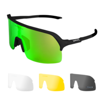 카프보에 KE9412 6종 자전거 4렌즈 풀패키지 선글라스 사이클 미러렌즈 + 편광렌즈 + 클리어렌즈 + 엘로우렌즈 + 도수클립 + 스트랩, 옵션3