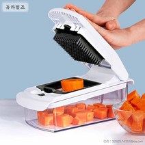 깍뚝 깍둑 사각 썰기 채써는 기계 주방용품 편리한 채썰기 채칼 양파 감자 당근 야채, 블랙