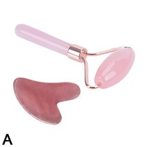 천연 마사지 페이스 리프트 수지 구아슈 스크레이퍼 페이스 리프트 업 제이드 롤러 스크레이퍼 얼굴 미크, 01 Style-A  pink