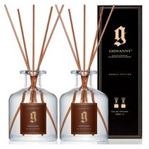 GIOVANNY 더블에디션 차량용 디퓨저 250ml x 2p + 쇼핑백, 샌들우드, 1세트