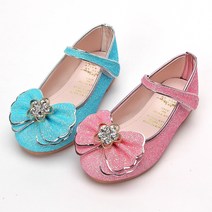 키드스토어 아이잼 엘사 보석 구두 유아동 반짝이 펄 구두