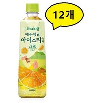 티로그 제주청귤 아이스티 녹차 제로 500ml * 12개