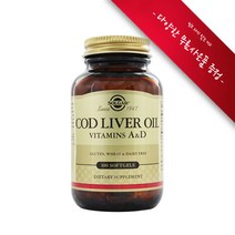 [사은품선택] 솔가 대구간유 코드리버 오일 비타민 A D 100정 (소프트젤) Solgar Cod Liver Oil Vitamin A & D 100softgel, 챱스틱(사과s), 1개