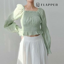 플래퍼 FLAPPER 프린세스스모크블라우스 FB3SBL020A