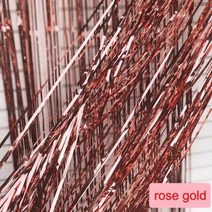 여름비즈발 비즈커튼 실커튼 스팽글 배경 커튼 파티 생일 웨딩 호일 반짝이 프린지 성인 어린이 유니콘 사진 부스 용품, rose gold+1m(Length)x1m(width)
