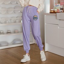 [오버나인] 여성 특양면 트레이닝 시니어 조거 팬츠