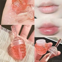 립글로즈 립글로스 립밤 러블리 허니 팟 오일 신선한 과일 밤 오래, 01 복숭아