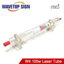 Reci W4 100W 길이 1400 직경. 80mm CO2 레이저 튜브 나무 케이스 상자 포장 CO2 레이저 조각 절단 기계 S4, 01 W4