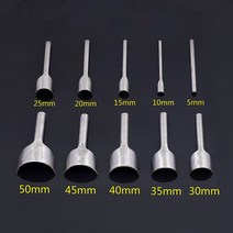 가죽 공예 도구 반원형 커터 펀치 세트 공예 스트랩 벨트 지갑 및 가방 키트 가죽 공예 펀칭 도구, 15mm, 15mm