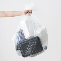 재활용 분리수거 쓰레기용 비닐 봉투 80L 검정 백색, 200개