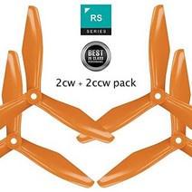 일본직발송 2. MASTER AIRSCREW MA RS 시리즈 5X4.5 FPV 레이서용 3장 펠라 4개 세트(오렌지) B07GJKWWV5, One Size_One Color, One Color, 상세 설명 참조0