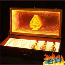 샴페인 3 병 6 에이스 스페이드 Glorifier 상자 쇼 파티 -, 4.yellow 색상
