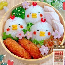 (일본) 메이크 하트모양 데코픽 도시락꾸미기 반찬꽂이 (레드&핑크 20P세트)