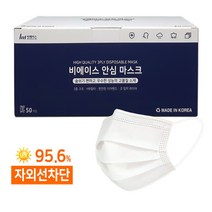 비에이스 국산 일회용 덴탈마스크 50매, L.대형 화이트(50매)