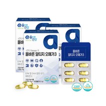 올바른 알티지 오메가3 1050mg x 30캡슐 3박스, 상세설명 참조, 없음