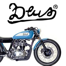 오토바이 데칼 스티커 데우스 DEUS 1, M, 화이트, 1개
