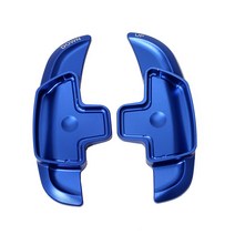 메르세데스 벤츠 A B C E GLE 클래스 W176 W205 W246 C117 W218 용 2PCS 알루미늄 자동차 스티어링 휠 패들 시프터 익스텐션, [3] 파란