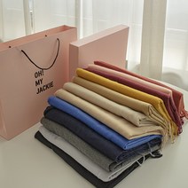 캐시미렛 베이직 목도리 모조 캐시미어 무지 머플러 [선물포장/케이스]