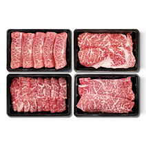 1++등급 한우선물세트 채끝살 200g 업진살200g 부채살 200g 등심 300g, 1++등급 한우선물세트  채끝살 업진살 부채살 등심