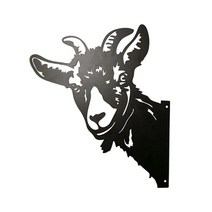 금속 엿보는 양 장식 동물 동상 파티 배경 장식