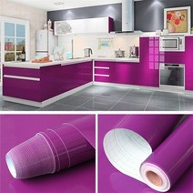 벽지 포인트벽지 실크벽지 diy 장식 필름 pvc 펄 화이트 자체 접착 벽 종이, 60cmx10m, 자주색