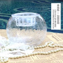 꽃병 팬시 얼음꽃 수배 투명 유리화병 작은 어항 현대 심플 응접실이 있다 식당 그린 뤄 꽂다 장식품 522360066, 큰 사이즈의 둥근 공 강함 고정망