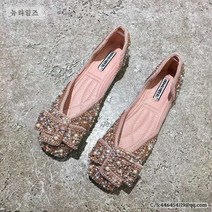 여성화 반짝 스톤 스팽글 발편한 단화 플랫슈즈 Flat Shoes 8D943
