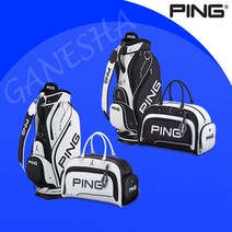 2023년 핑 골프백세트 남성 캐디백+보스턴백 골프가방 세트 Sporty GW7, 블랙