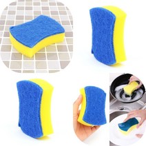 마트498 노란 스펀지 수세미 1P 냄비수세미 설거지 과일씻기 스텐냄비탄거 주방 싱크대