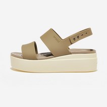 크록스 브루클린 로우 웨지 우먼스 KHAKI BONE