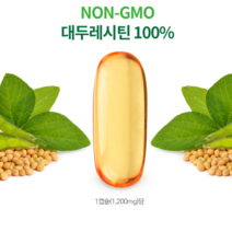 원어데이 캐나다산 인지질 콜레스테롤 개선 식물성 레시틴 1200mg X 90, 1박스 (3개월분)