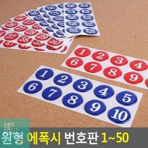 번호스티커 원형 테이블번호 에폭시 번호판 라커번호 목욕탕번호 숫자판 사물함번호 사물함 1~50 원형번호판 숫, 빨강