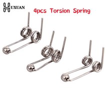 스프링 용수철 코일 볼트 리턴 인장 토션 태엽 고리 와이어 컬링 교체 더블 비틀림 비틀림, fw-tb-tfb1.2x24