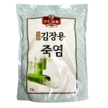 (주)인산가 정품 김장용 죽염 3kg/ 1kg 인산죽염 + 홍삼크런치(49g) 1kg은 2개 이상 구입시 사은품 제공, 1개, 3kg