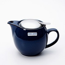 제로 재팬 도자기 라운드티팟 2인용 450ml 진스 블루_ 선물 -2022958 EA, 쿠팡 본상품선택