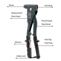 팝너트건 수동 핸드 리벳 전동 랍스터 헤비 듀티 리벳 터 도구 팝 건 페라멘타스 수동 공구 총 리벳건드릴, 한개옵션0