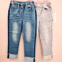 로엠걸즈 일자핏 롤업 데님 RGTJ2281C_청주점