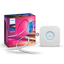 [ PHILIPS 코리아 ] 필립스 휴 플레이 그라디언트 PC 모니터 라이트스트립 32-34인치 + 휴 브릿지, 라이트스트립 32-34인치 + 브릿지