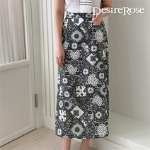 디자이어로즈 [디자이어로즈] 여자 프린트 바캉스 여름 롱 스커트 2color