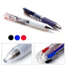 문화연필 3색볼펜(1자루)-0.7mm 다색펜 멀티펜 필기구 선물 판촉 기념품 사은품, 1개, 램덤발송