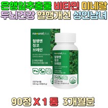 비타민 미네랄 은행잎 추출물 망간 구리 셀렌 아연 철 두뇌건강 필요한 중년층 성인남녀 중요한 업무 효능 높이고 싶은 직장인 남녀노소 운동 부족 노약자 어르신