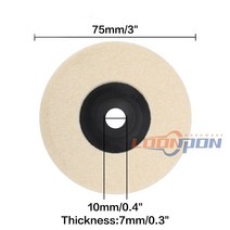 커팅 디스크 75mm 다이아몬드 커팅 휠 1 개 양모, Wool Felt Wheel